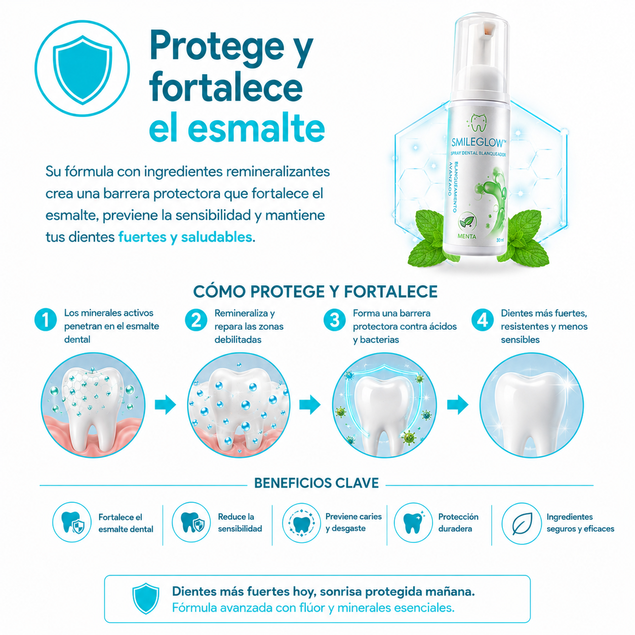 🦷 SmileGlow™ - Spray Dental Blanqueador + ¡Paga 1 y Llévate 2! SOLO HOY 🔥