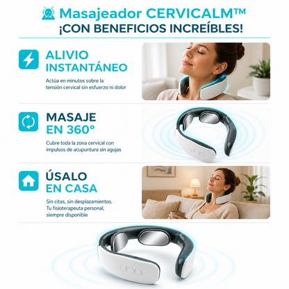 💆CerviCalm™ — Masajeador Cervical + Gel Alivio de REGALO ¡SOLO HOY! 🎁