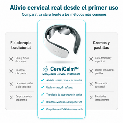 💆CerviCalm™ — Masajeador Cervical + Gel Alivio de REGALO ¡SOLO HOY! 🎁