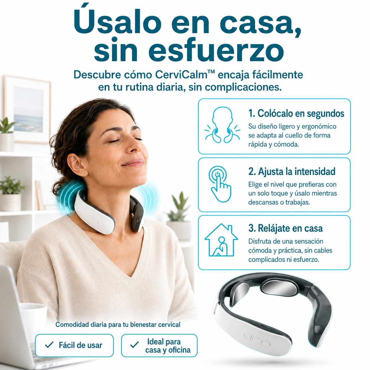 💆CerviCalm™ — Masajeador Cervical + Gel Alivio de REGALO ¡SOLO HOY! 🎁