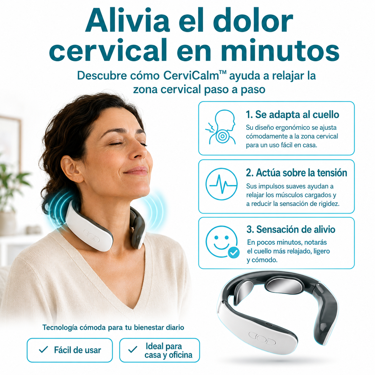 💆CerviCalm™ — Masajeador Cervical + Gel Alivio de REGALO ¡SOLO HOY! 🎁
