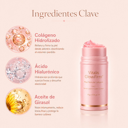 ✨Vitalis GlowFirm™ - El Multi Balm Coreano de Colágeno que Firma, Ilumina y Rejuvenece tu Rostro + ¡Paga 1 y Llévate 2! SOLO HOY🔥