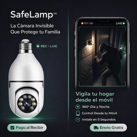 👁️ SafeLamp™ — La Cámara Invisible Que Protege tu Familia + ¡Control Total Desde Cualquier Lugar! SOLO HOY🔥