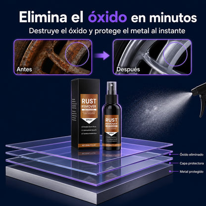 RustRemover™ - Spray Elimina el Óxido al Instante + ¡Paga 1 y Llévate 2! SOLO HOY + ENVÍO GRATIS 🔥