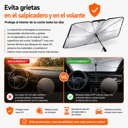 SunBrisa™ – Parasol para Coche Anticalor + ¡80 % DE DESCUENTO SOLO POR HOY!🔥