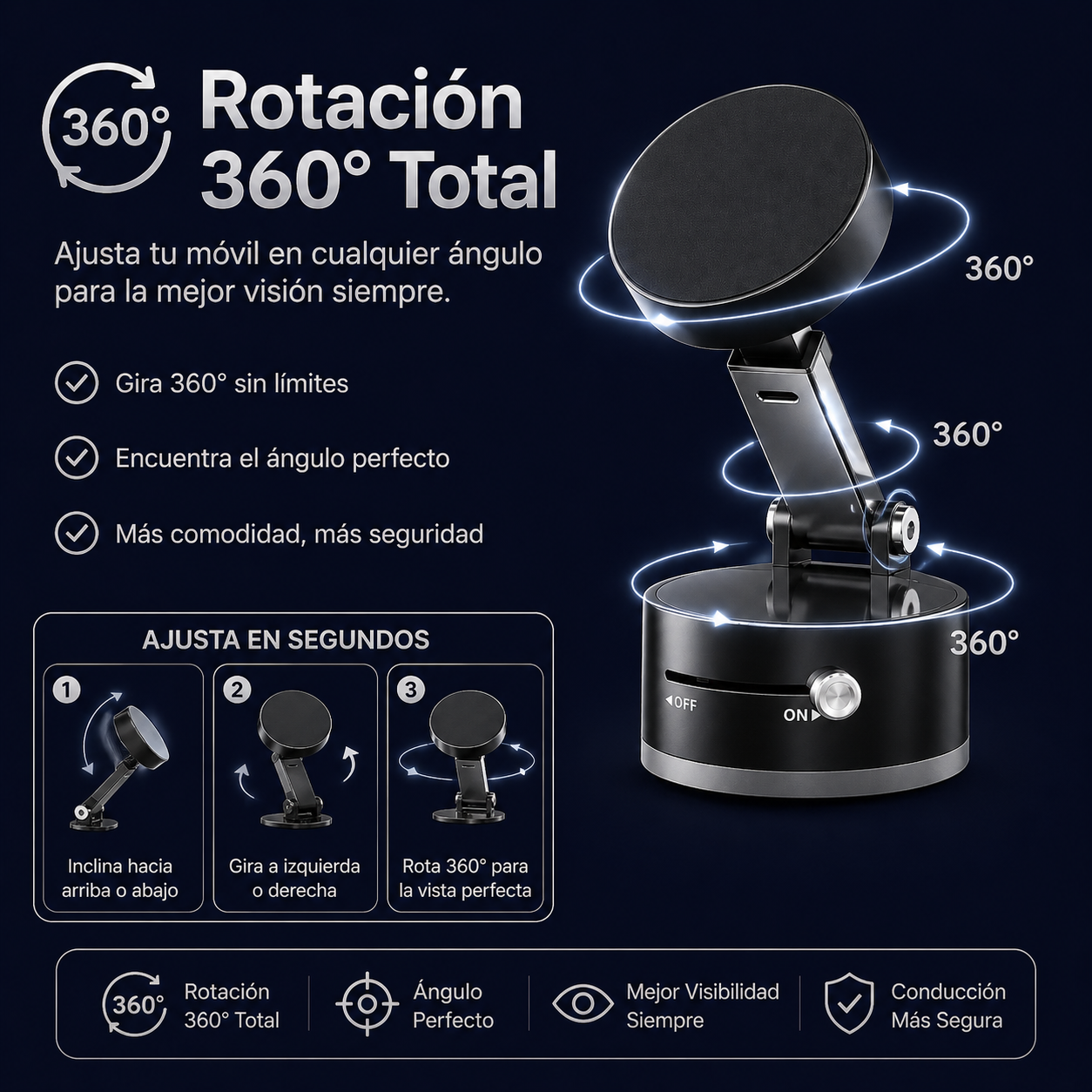 NovaMag™ - Soporte Magnético Profesional 360°+ ¡60% DE DESCUENTO SOLO HOY!