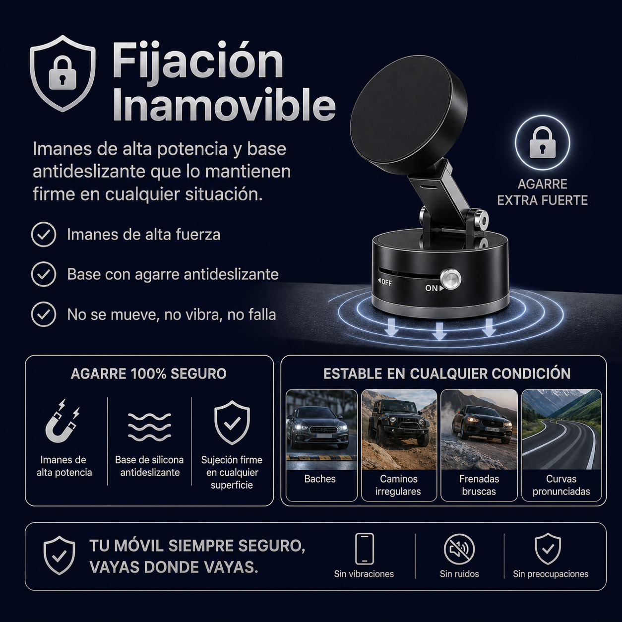 NovaMag™ - Soporte Magnético Profesional 360°+ ¡60% DE DESCUENTO SOLO HOY!