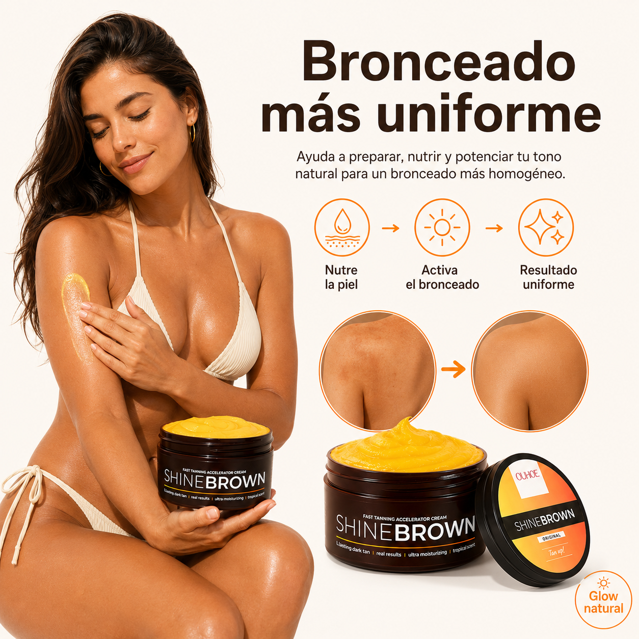 Shine Brown™ - Crema Aceleradora del Bronceado +¡OFERTA 2×1 SOLO HOY!