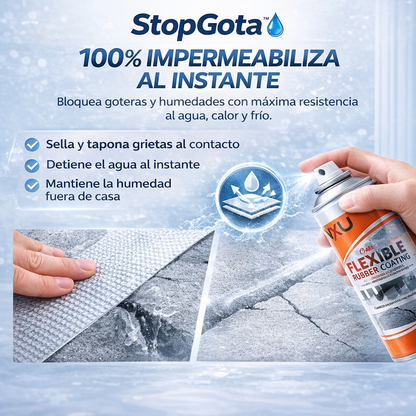 StopGota™- Kit Anti-Filtraciones 2 en 1 (Spray Impermeabilizante + Cinta Selladora) ¡Oferta Solo por Hoy! 🔥