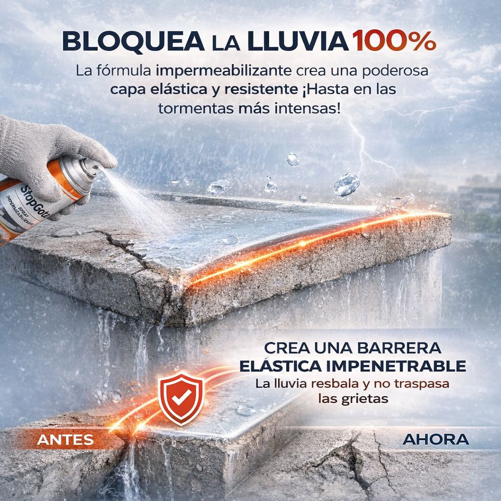 StopGota™ – Spray Impermeabilizante + ¡Paga 1 y llévate 2! SOLO HOY + REGALO EXCLUSIVO 🔥