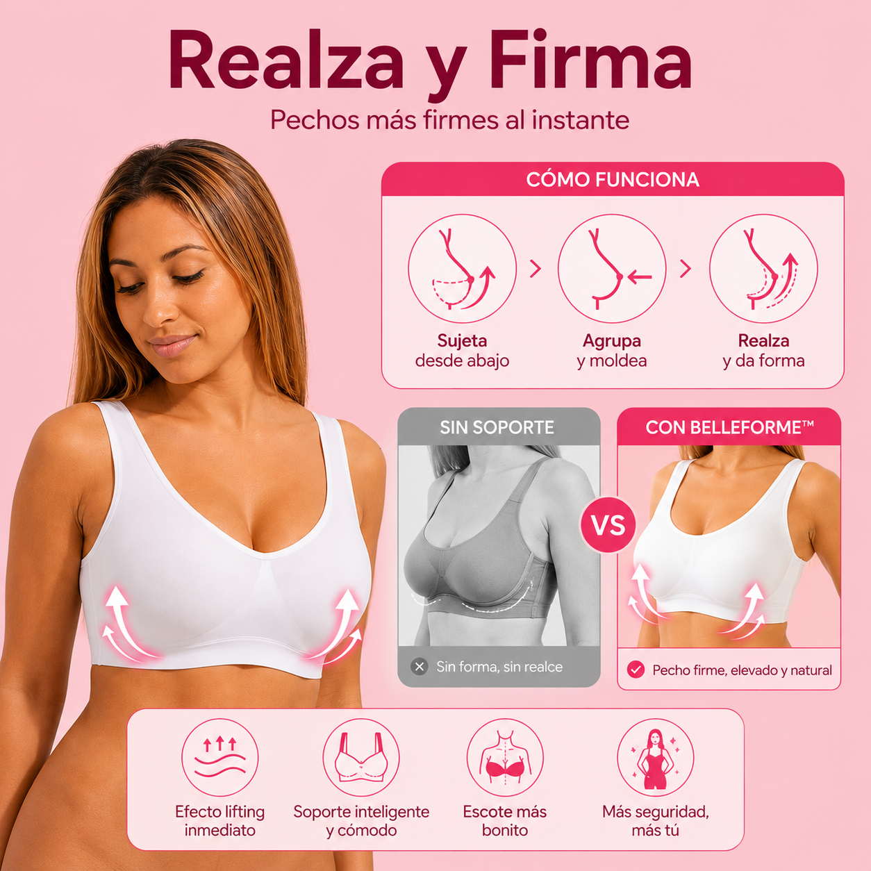 Belleforme™ - Sujetador Sin Costuras + ¡Paga 1 y Llévate 2! SOLO HOY🔥