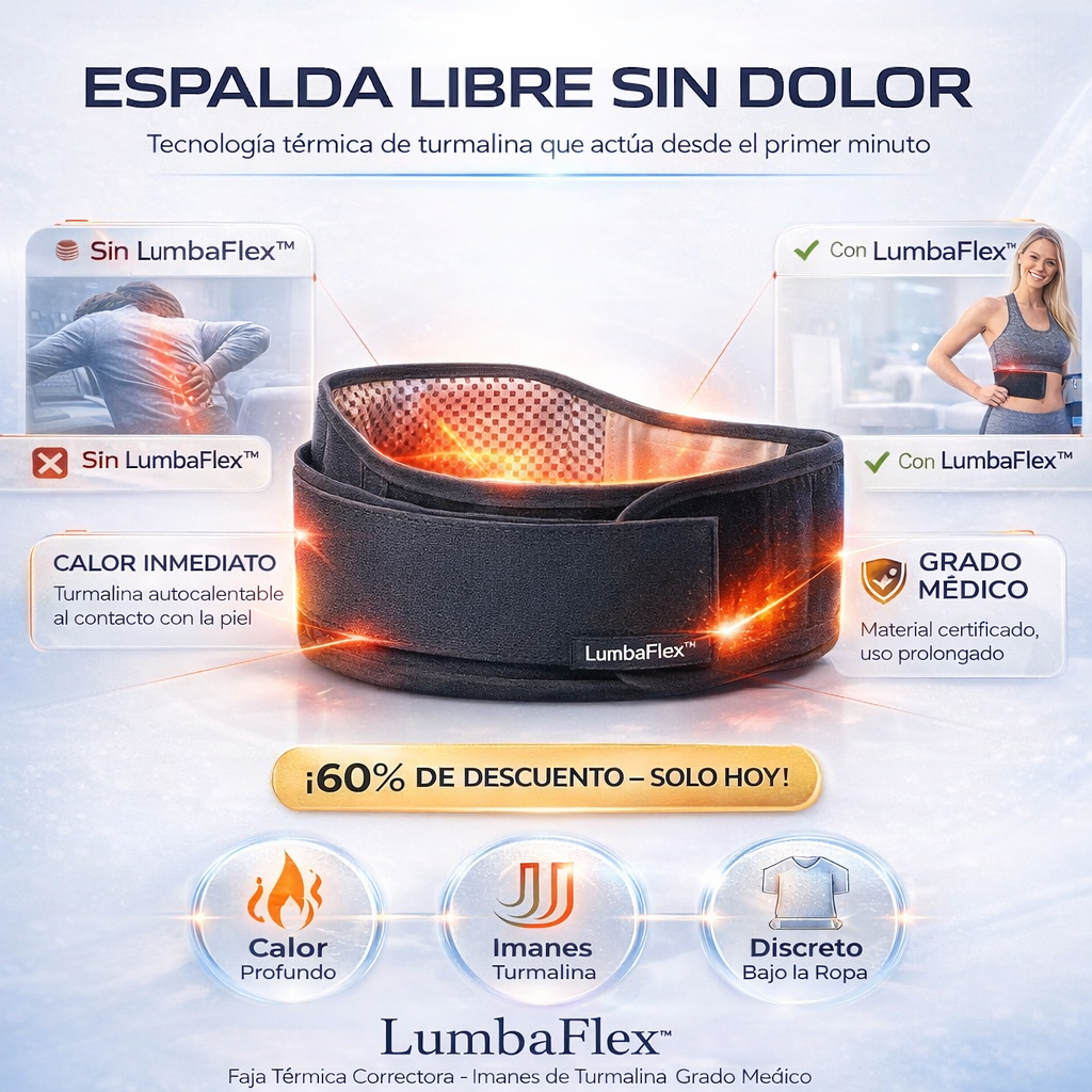 LumbaFlex™ – Faja Térmica que Elimina el Dolor de Espalda al Instante +¡60 % DE DESCUENTO SOLO HOY 🔥