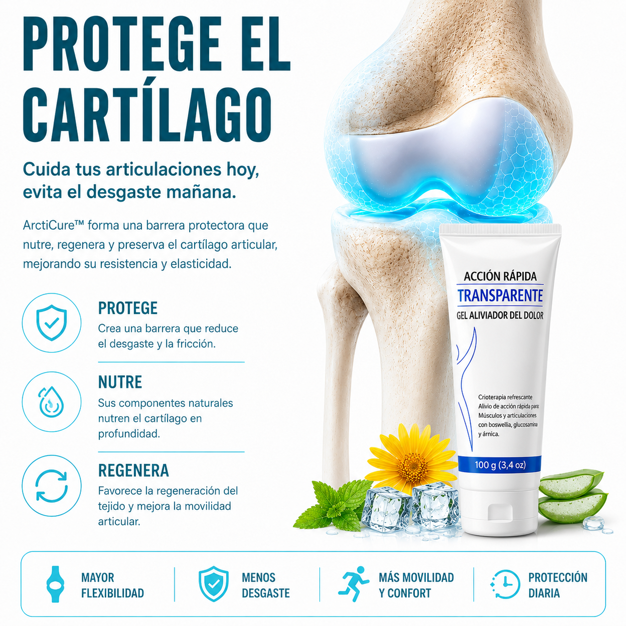ArctiCure™ - Gel Masajeador Antiinflamatorio para los Dolores del Cuerpo + ¡OFERTA 2×1  SOLO HOY! 🔥