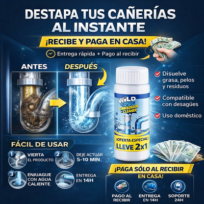 🌪️ Wild Tornado™ Destapa Cañerías + ¡Paga 1 y Llévate 2! SOLO HOY 🔥