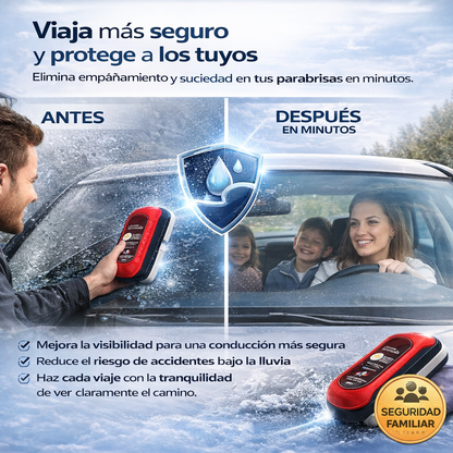 ClearDrive PRO™ Kit 2-en-1 para limpiar y proteger el parabrisas Más visibilidad, menos reflejos y conducción más segura