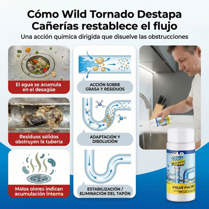 🌪️ Wild Tornado™ Destapa Cañerías + ¡Paga 1 y Llévate 2! SOLO HOY 🔥